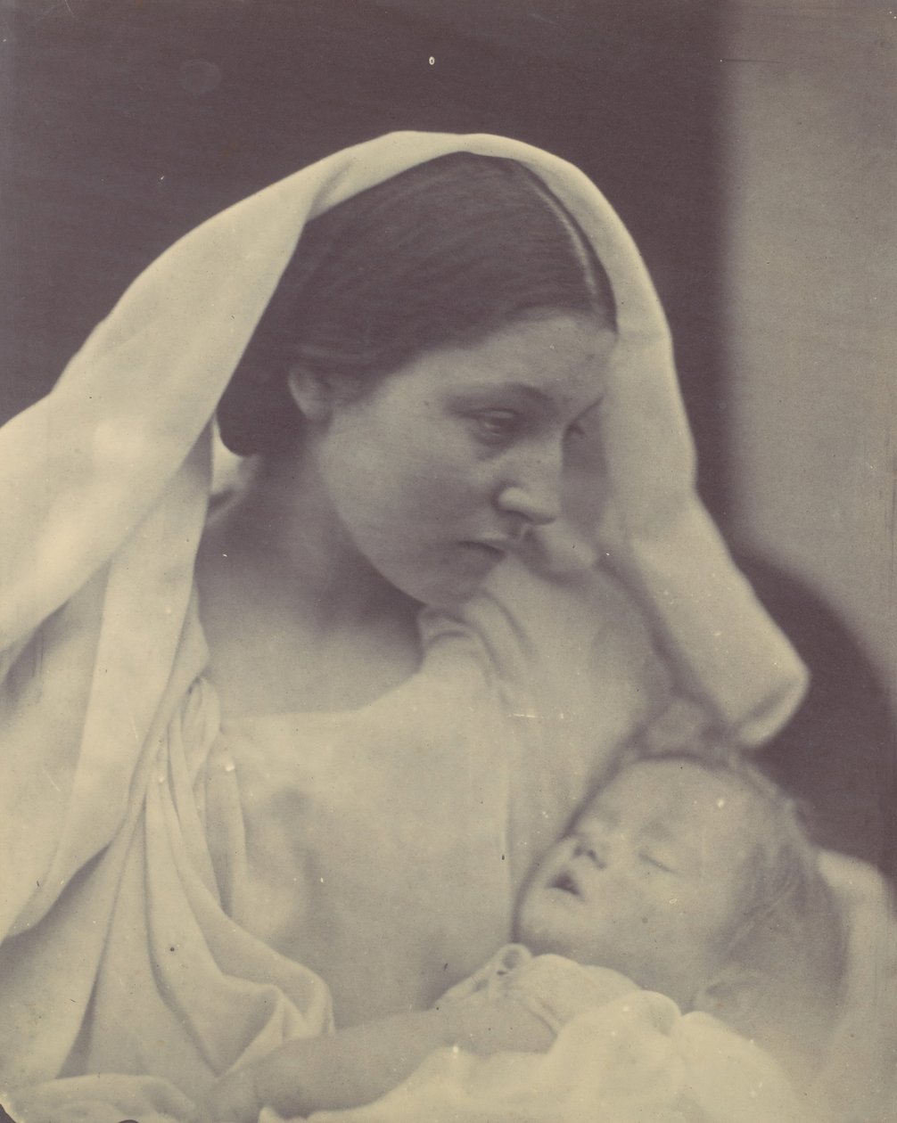 Lepäävä Madonna, 1864. tekijältä Julia Margaret Cameron