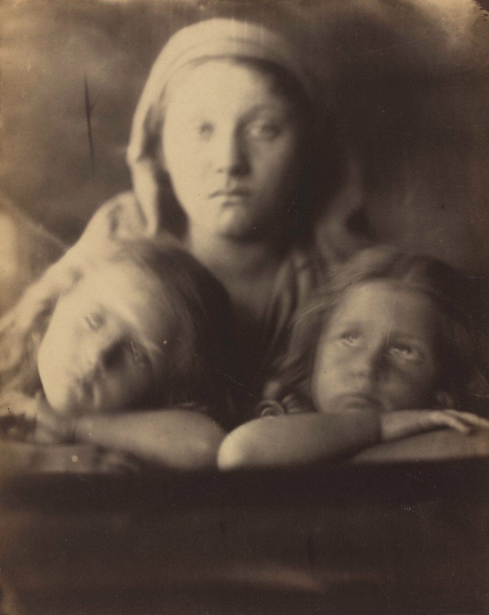 Mary Hillier ja kaksi lasta,1864 (kuva) tekijältä Julia Margaret Cameron
