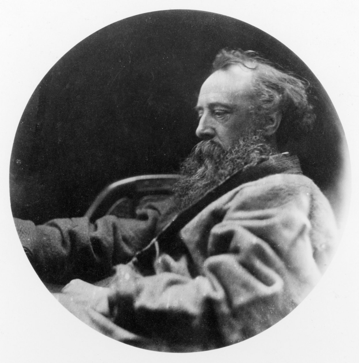 George Frederick Wattsin muotokuva (bw kuva) tekijältä Julia Margaret Cameron