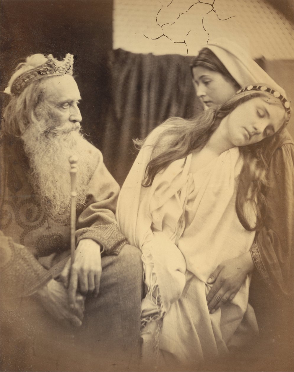 Kuningatar Ester kuningas Ahasveroksen edessä tekijältä Julia Margaret Cameron