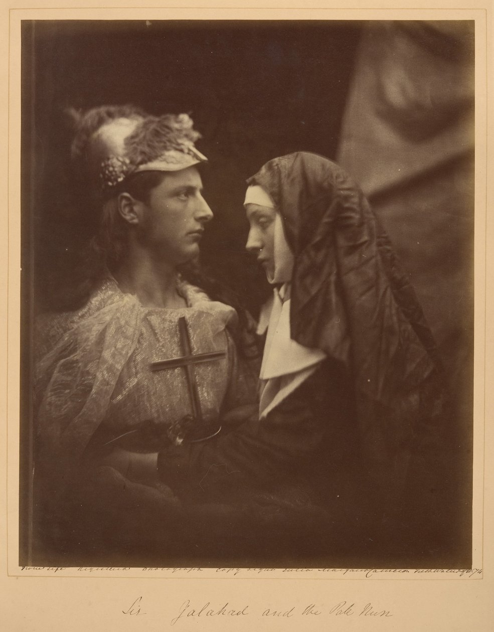 Sir Galahad ja kalpea nunna tekijältä Julia Margaret Cameron