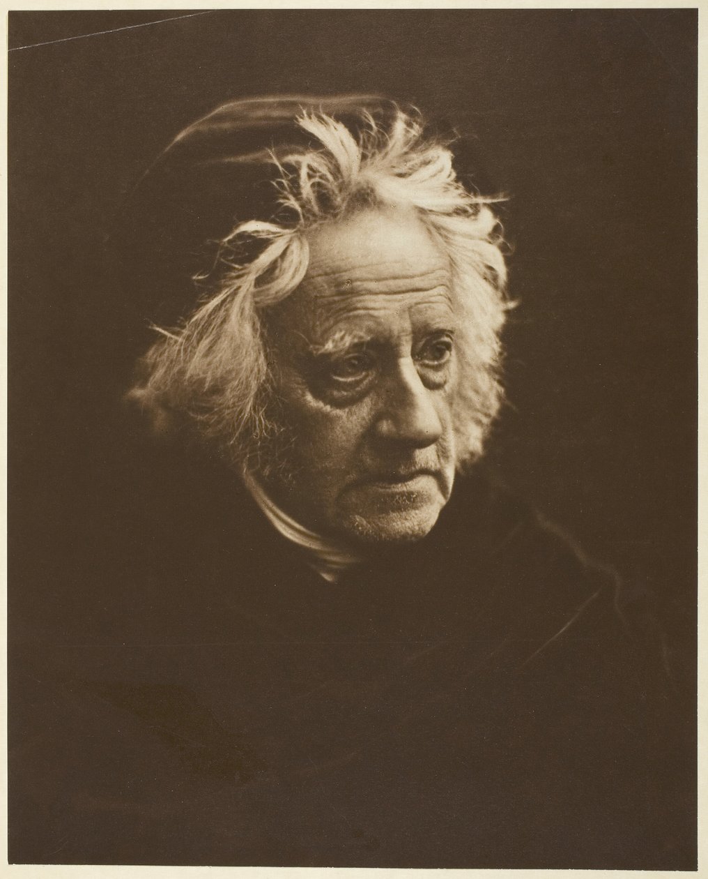Sir John Herschel, 1867, painettu 1875. tekijältä Julia Margaret Cameron
