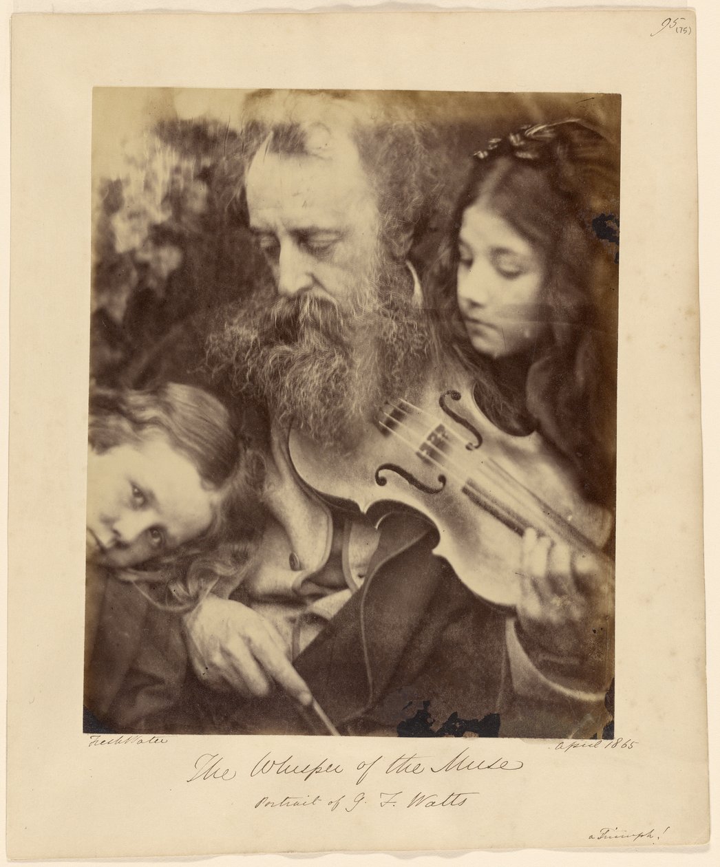 Muusan kuiskaus / G. F. Wattsin muotokuva tekijältä Julia Margaret Cameron