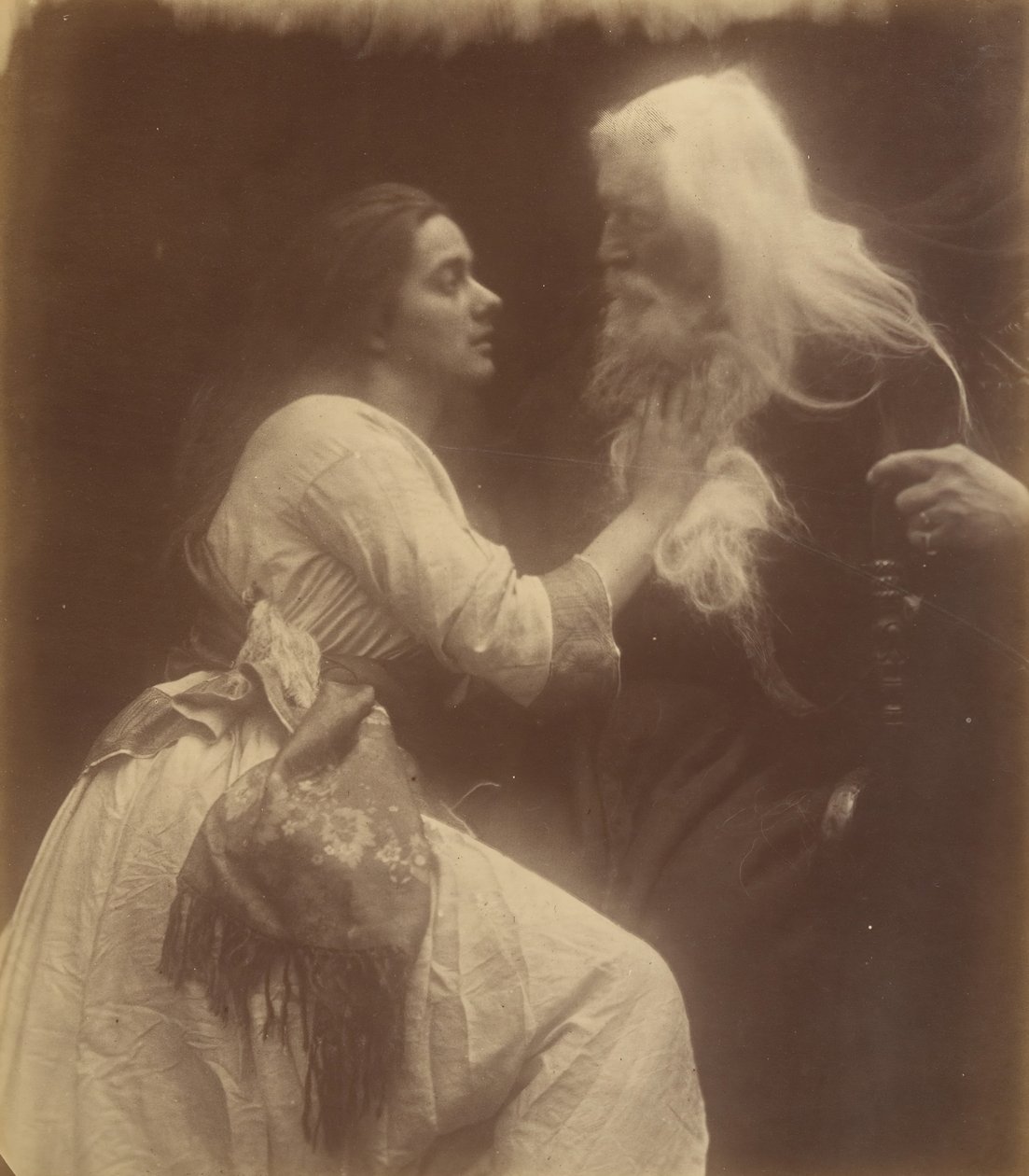 Vivien ja Merlin, syyskuu 1874. tekijältä Julia Margaret Cameron