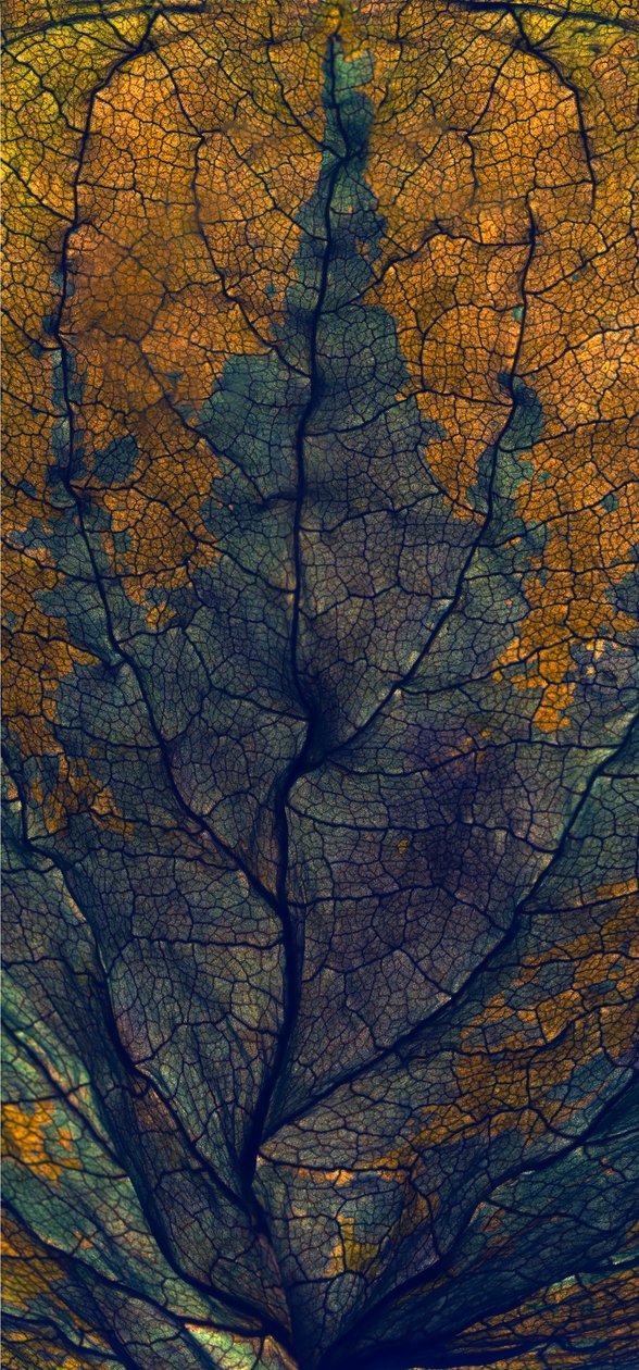 Coleus Window, 2008, (digitaalinen fotogrammi, digitaalinen alkuperäinen tuloste) tekijältä Julia McLemore