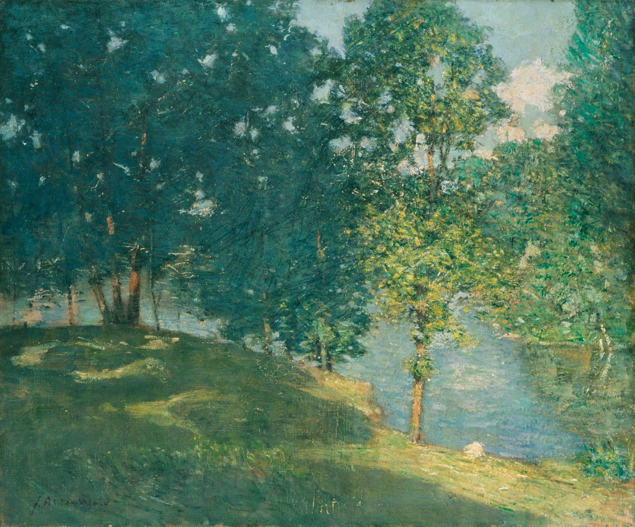 Iltapäivä lammen äärellä tekijältä Julian Alden Weir