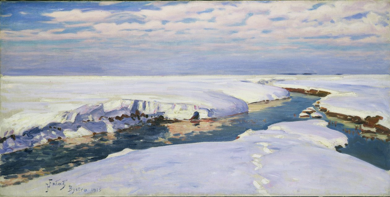 Talvimaisema, 1915 tekijältä Julian Falat