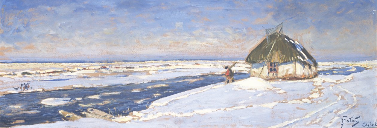 Talvi Osiekussa, n. 1920 tekijältä Julian Falat