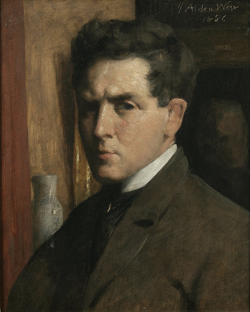 Omakuva, 1886 tekijältä Julian Alden Weir