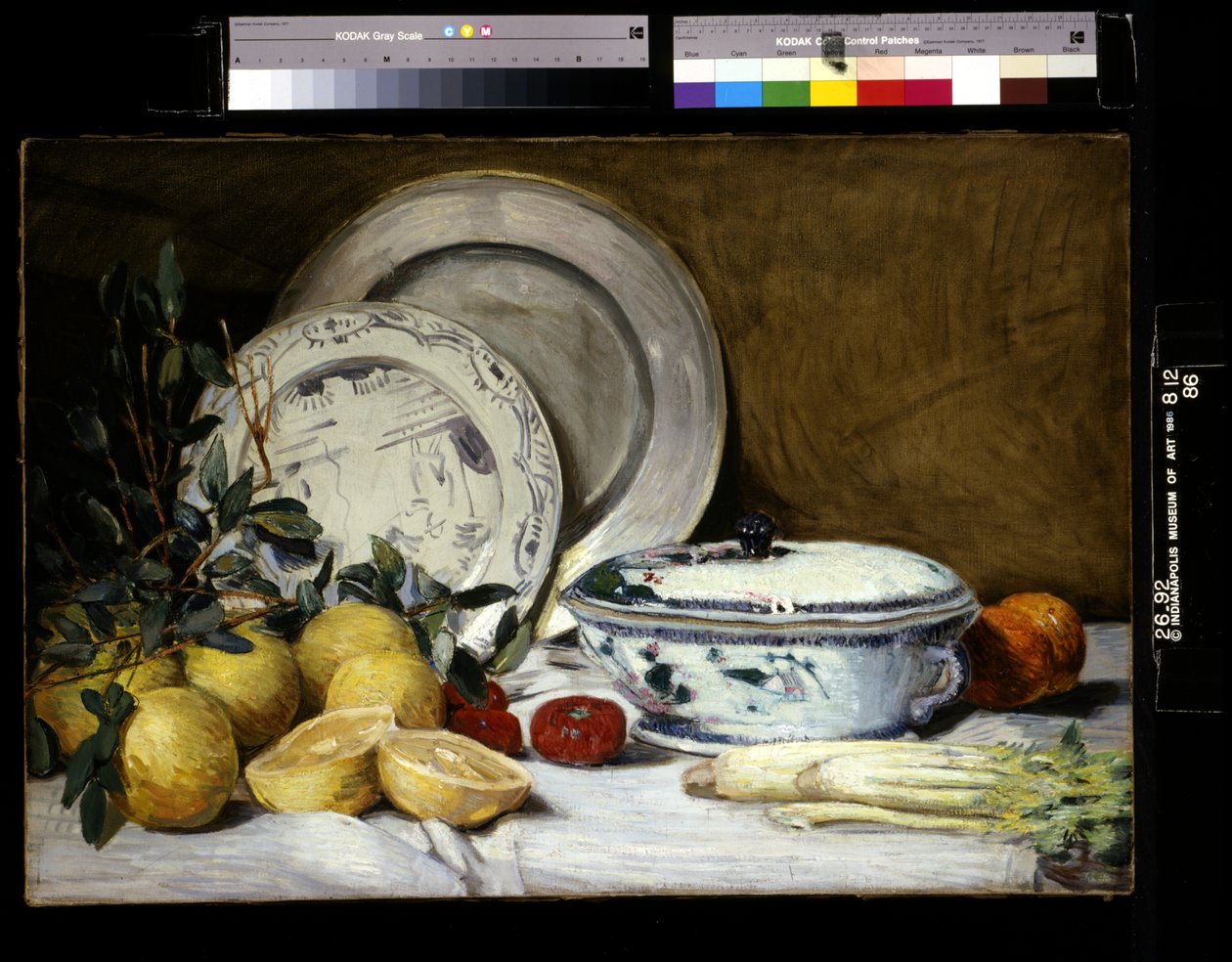 Asetelma (öljy kankaalle) tekijältä Julian Alden Weir