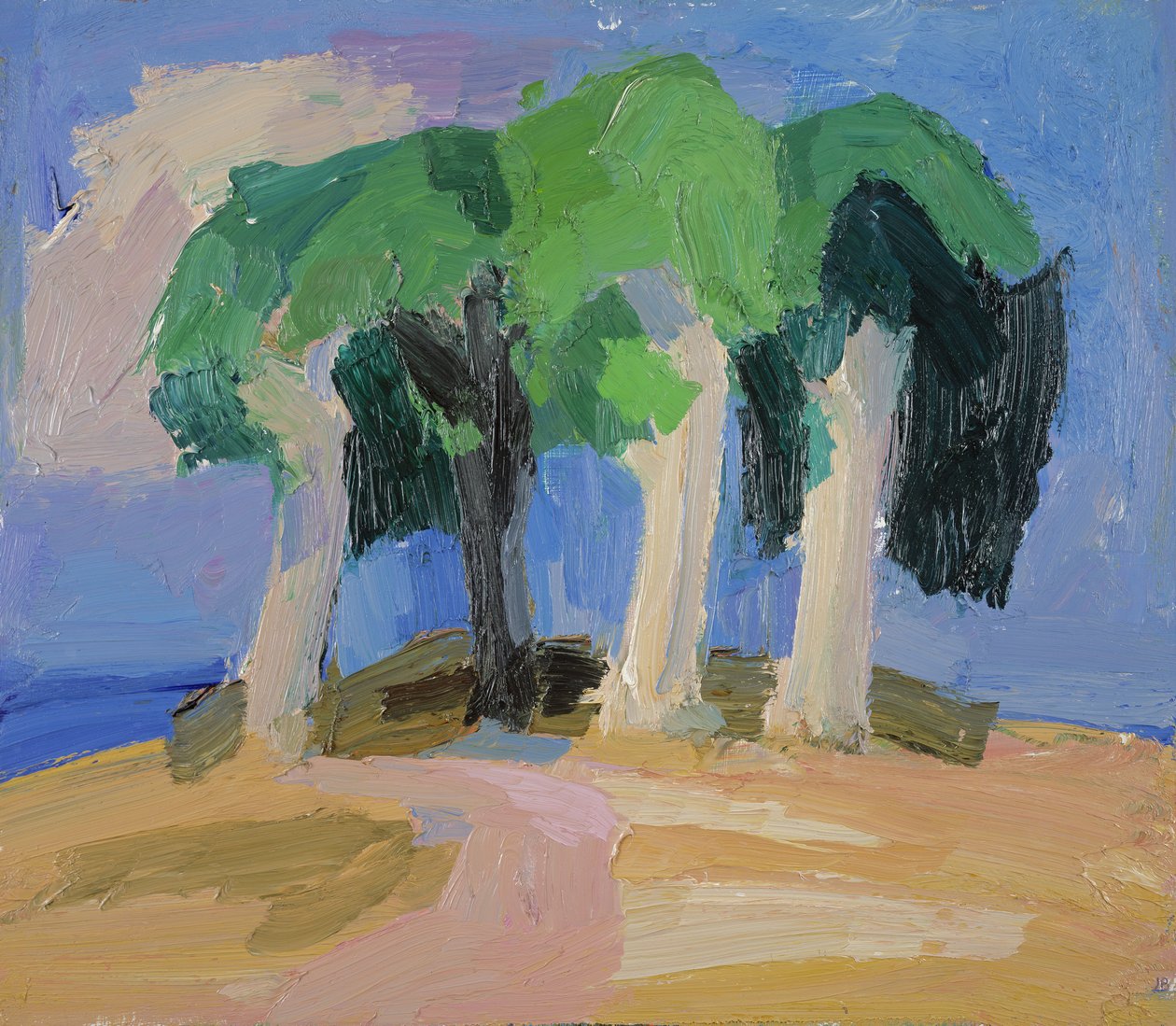 Hill Top, Burford (öljy aluksella) tekijältä Julian Bailey