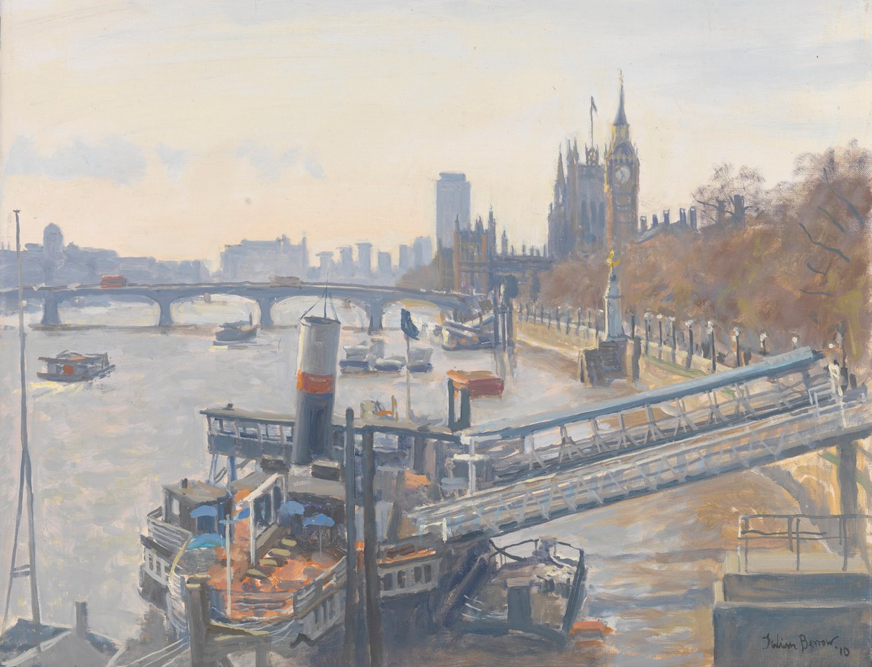 Westminster Hungerford Bridgeltä, 2010 tekijältä Julian Barrow