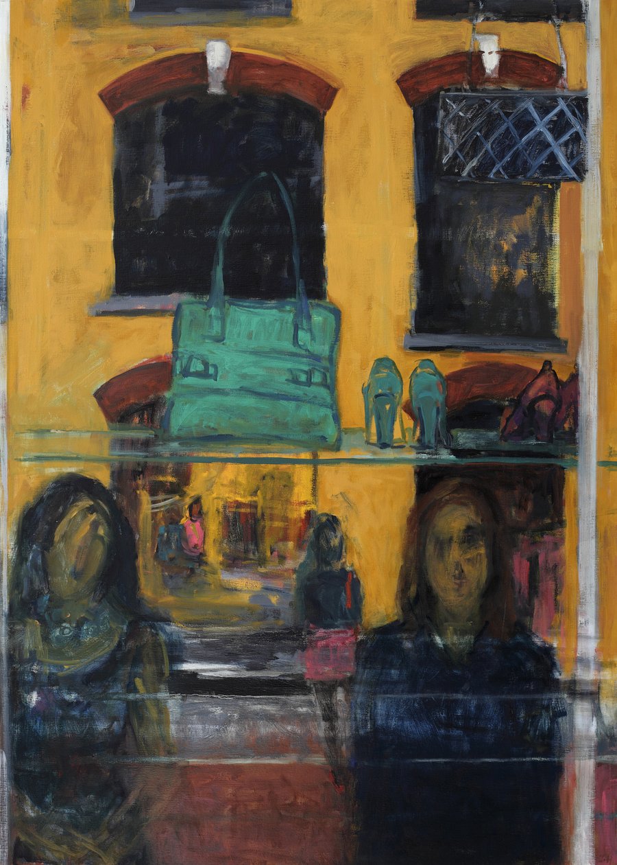 Inside Outside (akryyli ja öljy kankaalle) tekijältä Julie Held