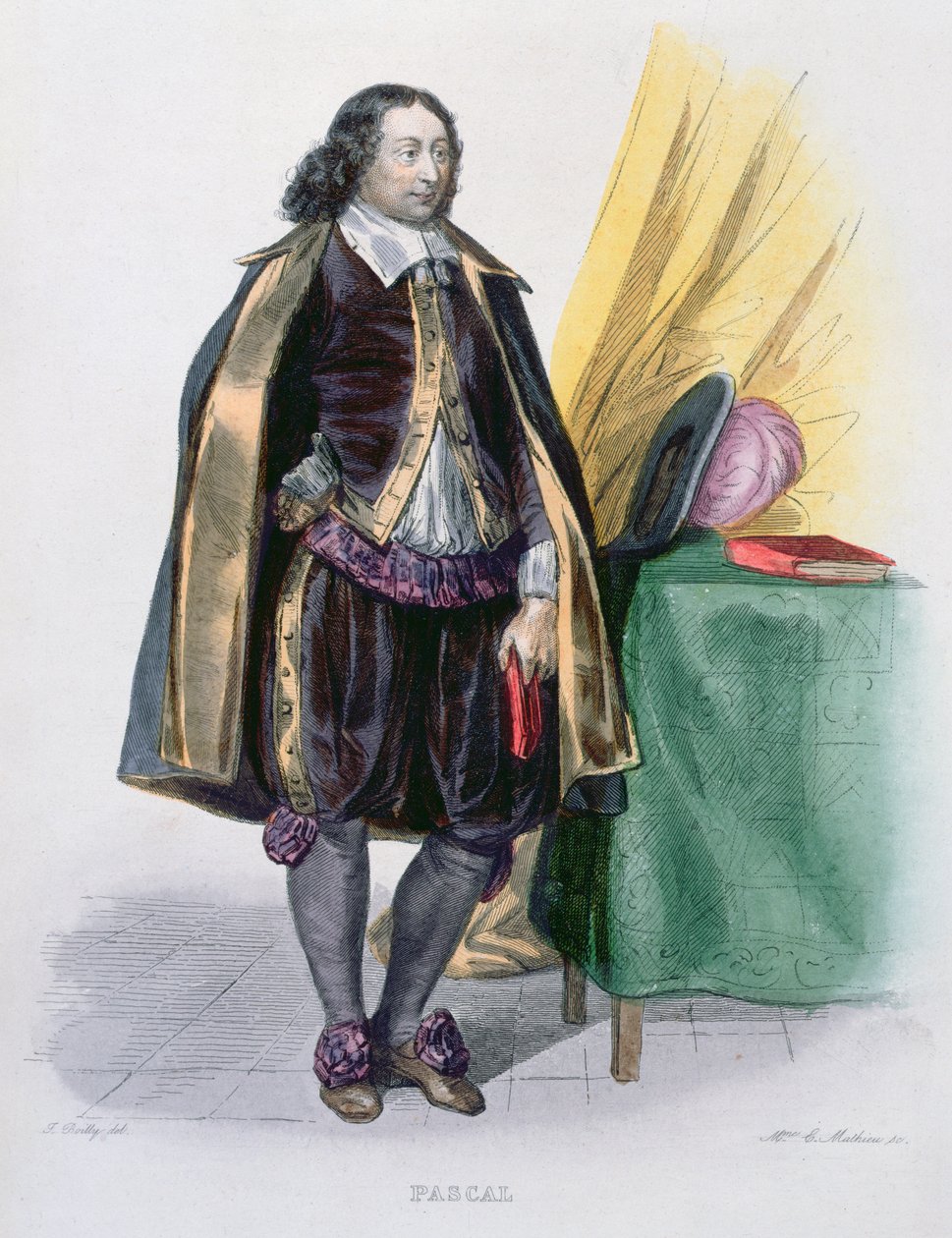 Blaise Pascal (1623-62), 1841 tekijältä Julien Leopold Boilly