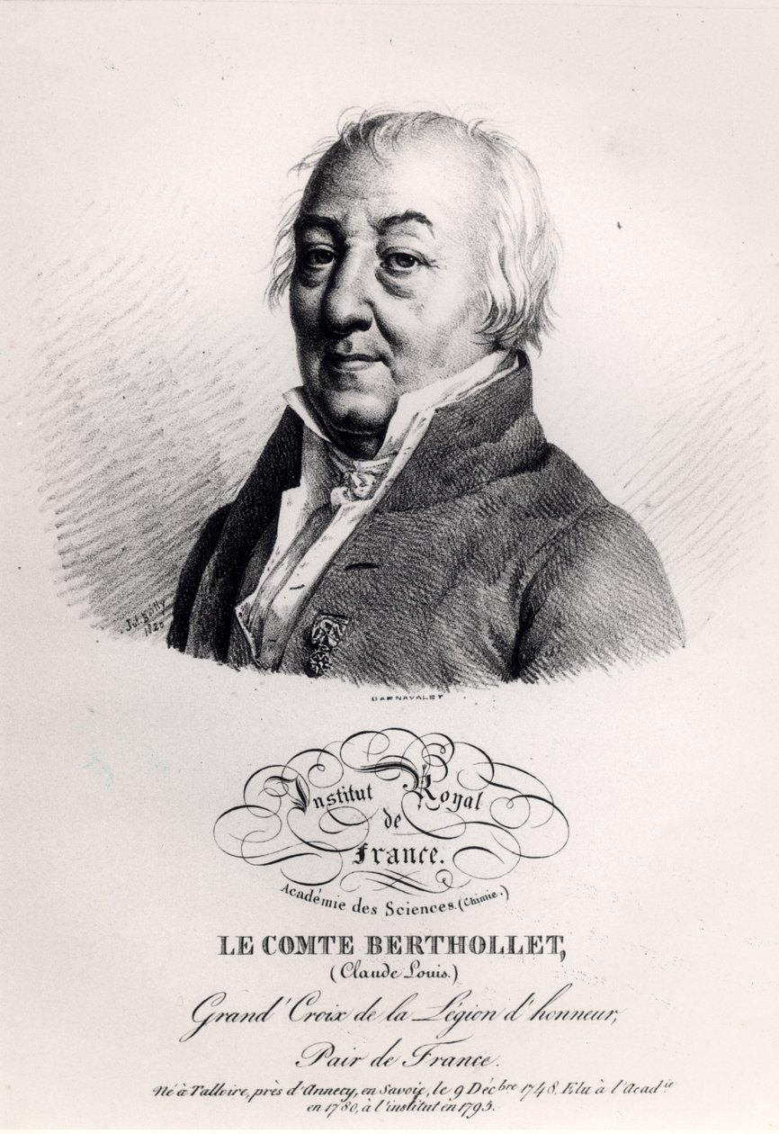Kreivi Claude Louis Berthollet (1748-1822) tekijältä Julien Leopold Boilly