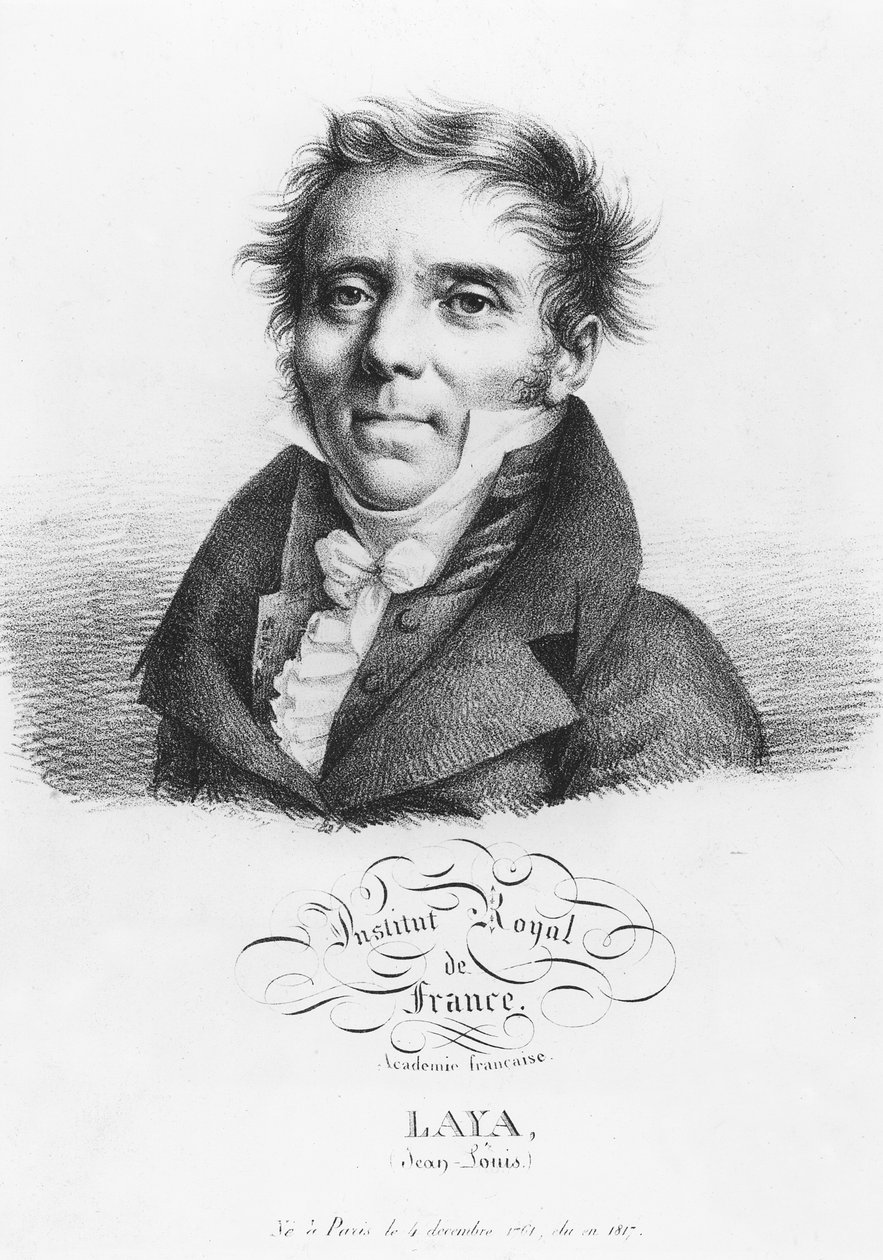 Jean-Louis Layan muotokuva tekijältä Julien Leopold Boilly