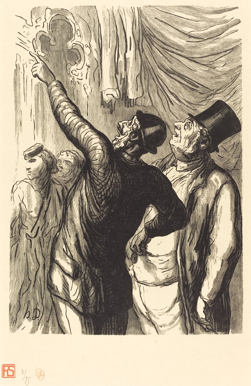 Maailmanlaajuinen näyttely: Aito Cicerone tekijältä Julien Antoine Peulot after Honoré Daumier