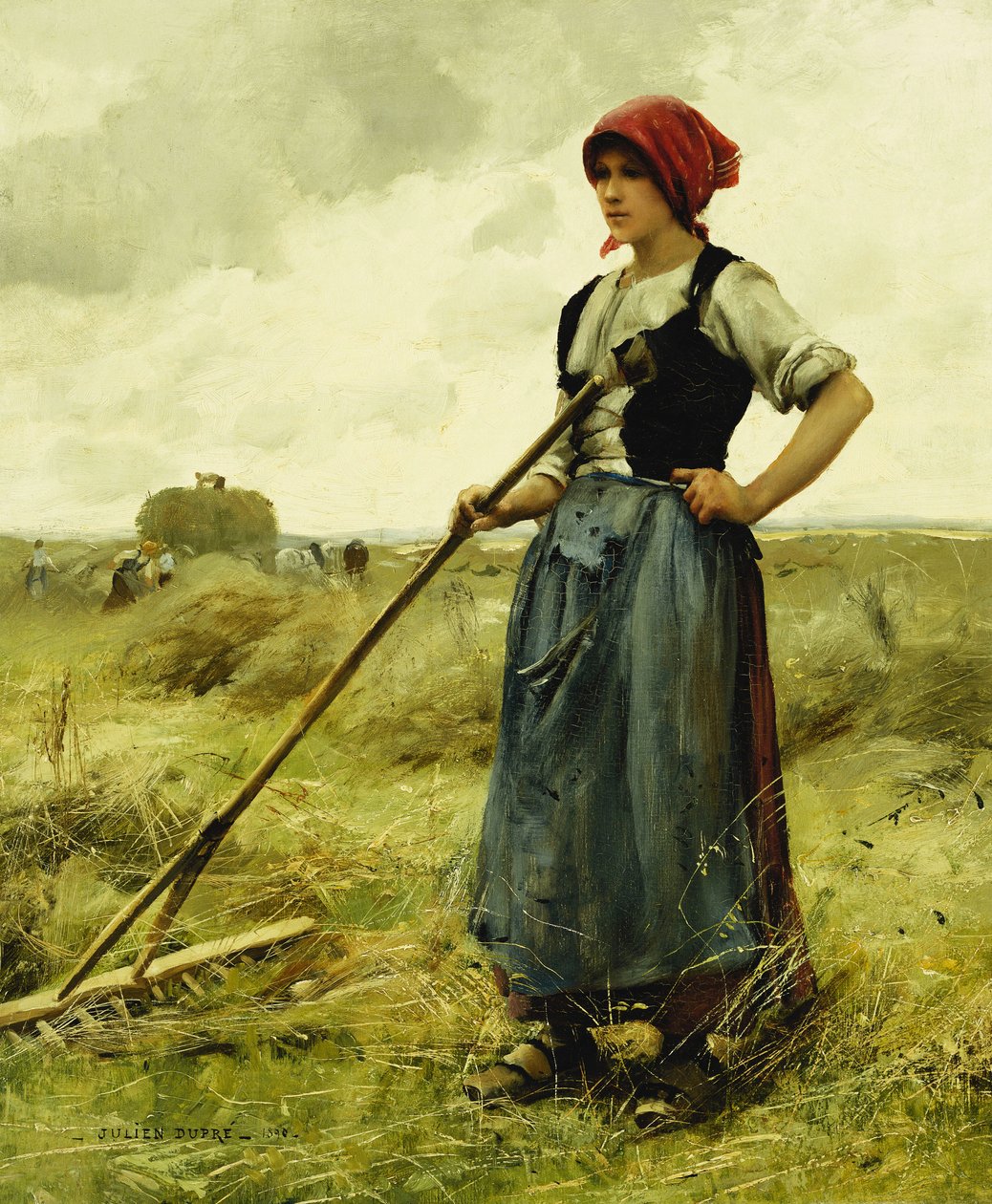 Sadonkorjuuaika, 1890 tekijältä Julien Dupre