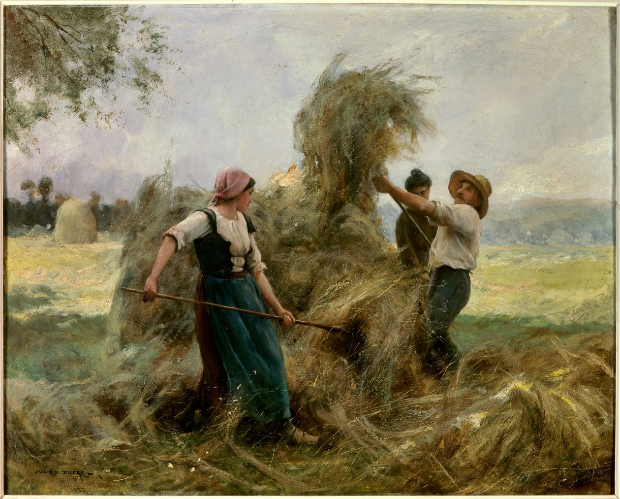Heinää. Julien Dupren (1851-1910) maalaus tekijältä Julien Dupre