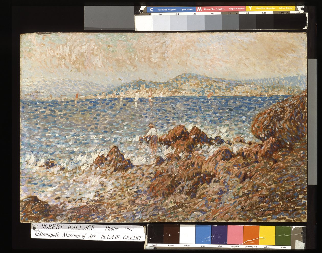 Cannes (öljy puulle) tekijältä Julien Gustave Gagliardini