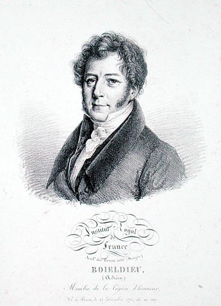 Francois Adrien Boieldieu (1775-1834) 1828 (litho) tekijältä Julien Leopold (after) Boilly