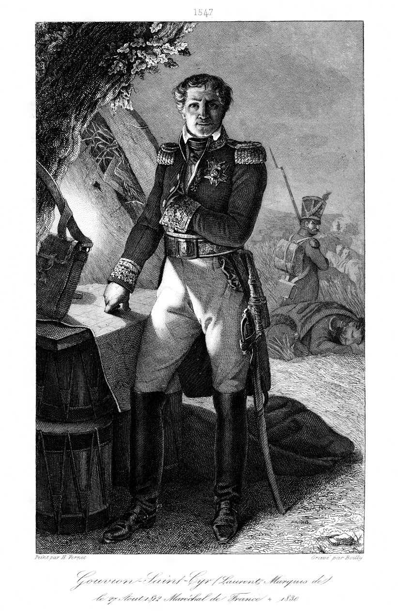 Laurent Gouvion Saint-Cyr 1764-1830, Ranskan marsalkka, 1839. tekijältä Julien Leopold Boilly