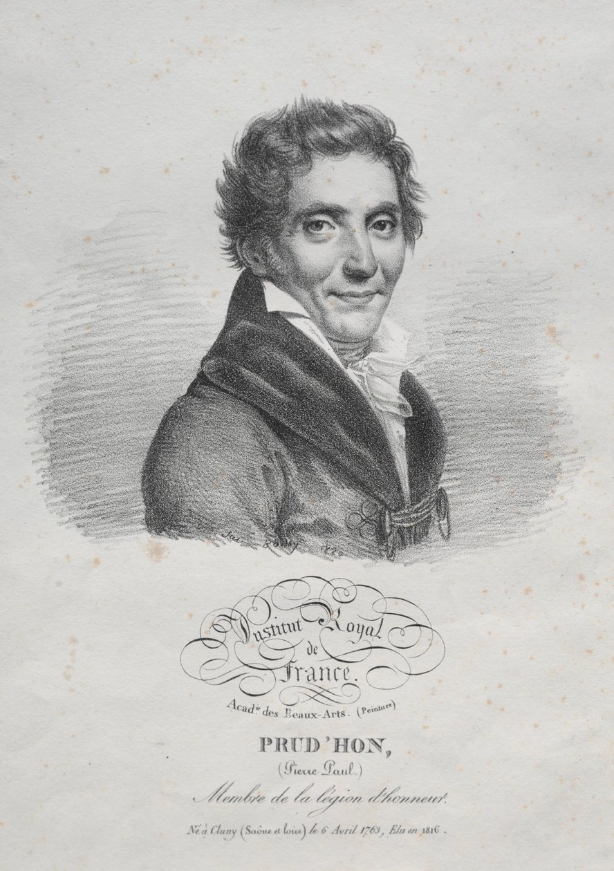 Pierre Paul Prudhon, 1820. tekijältä Julien Leopold Boilly