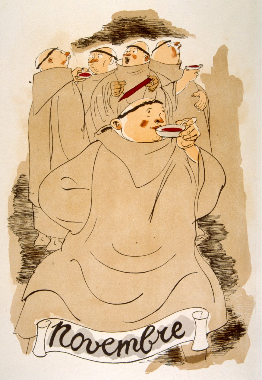 Humoristinen viinikuvitus 1946. Kuvitus Julien Pavil tekijältä Julien Pavil
