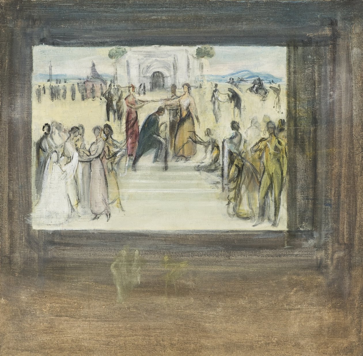 Boceto de La consagracion de la copla tekijältä Julio Romero de Torres