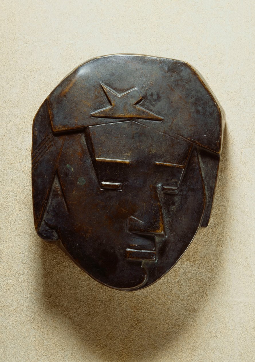 Teinin kasvot; Teini-ikäisen tytön kasvot, n. 1928-1929 tekijältä Julio Gonzalez