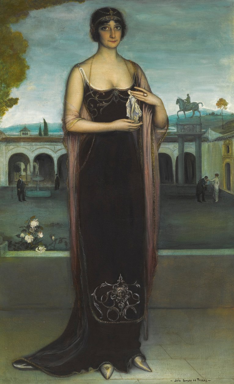 Adela Carbonén muotokuva 1890-1960, n. 1911. tekijältä Julio Romero de Torres