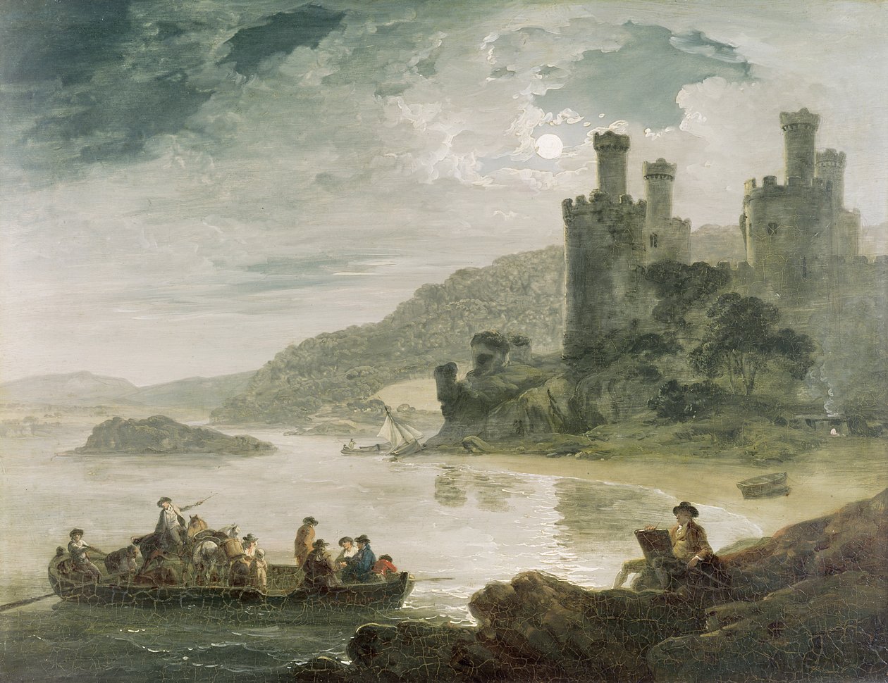 Conwayn linna, 1794 tekijältä Julius Caesar Ibbetson
