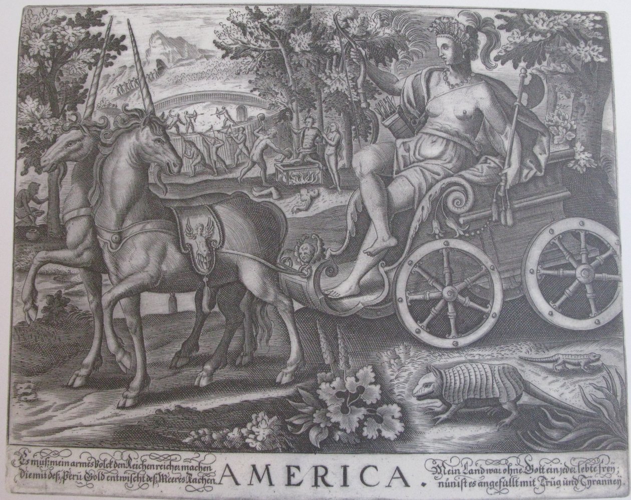 Amerikka tekijältä Julius Goltzius