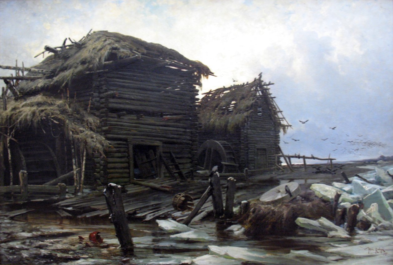 hylätty mylly Deutsch: verlassene Muhlen: n tekijältä Julius Sergius von Klever