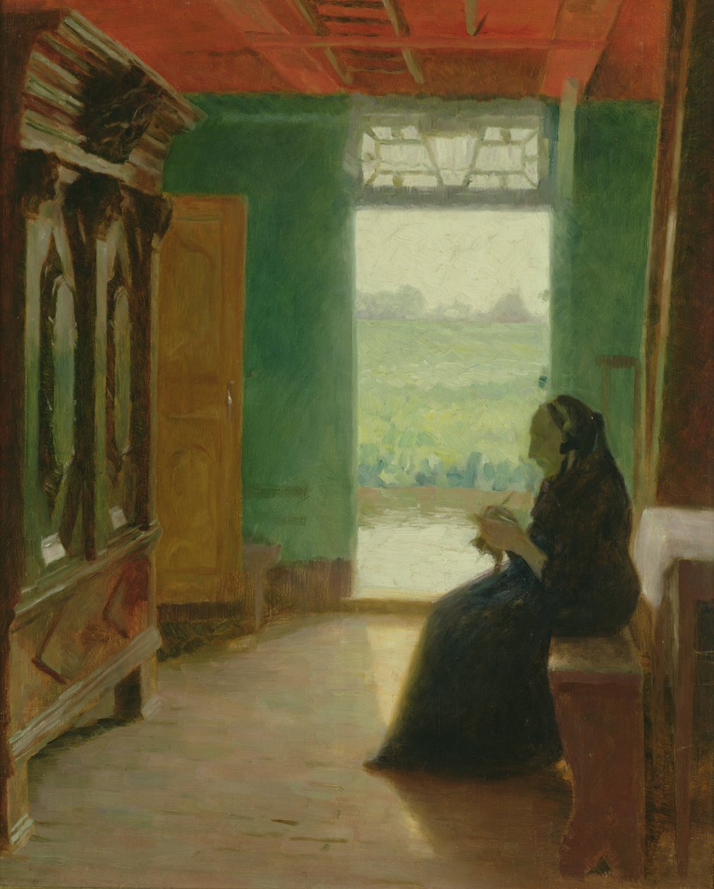 Hall in the Old Country, n.1900 tekijältä Julius August Friedrich Theodor von Ehren