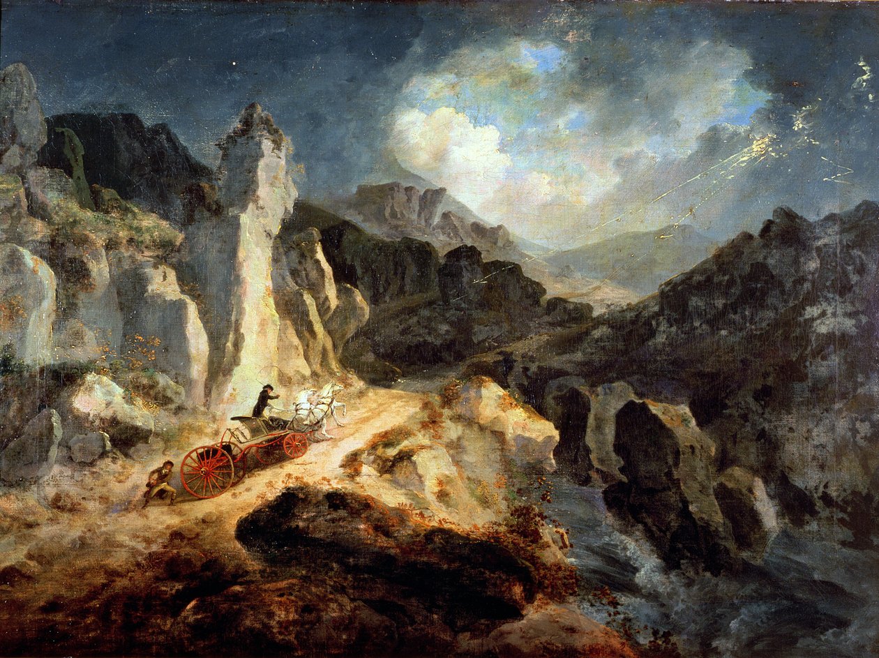 Phaeton ukkosmyrskyssä tekijältä Julius Caesar Ibbetson