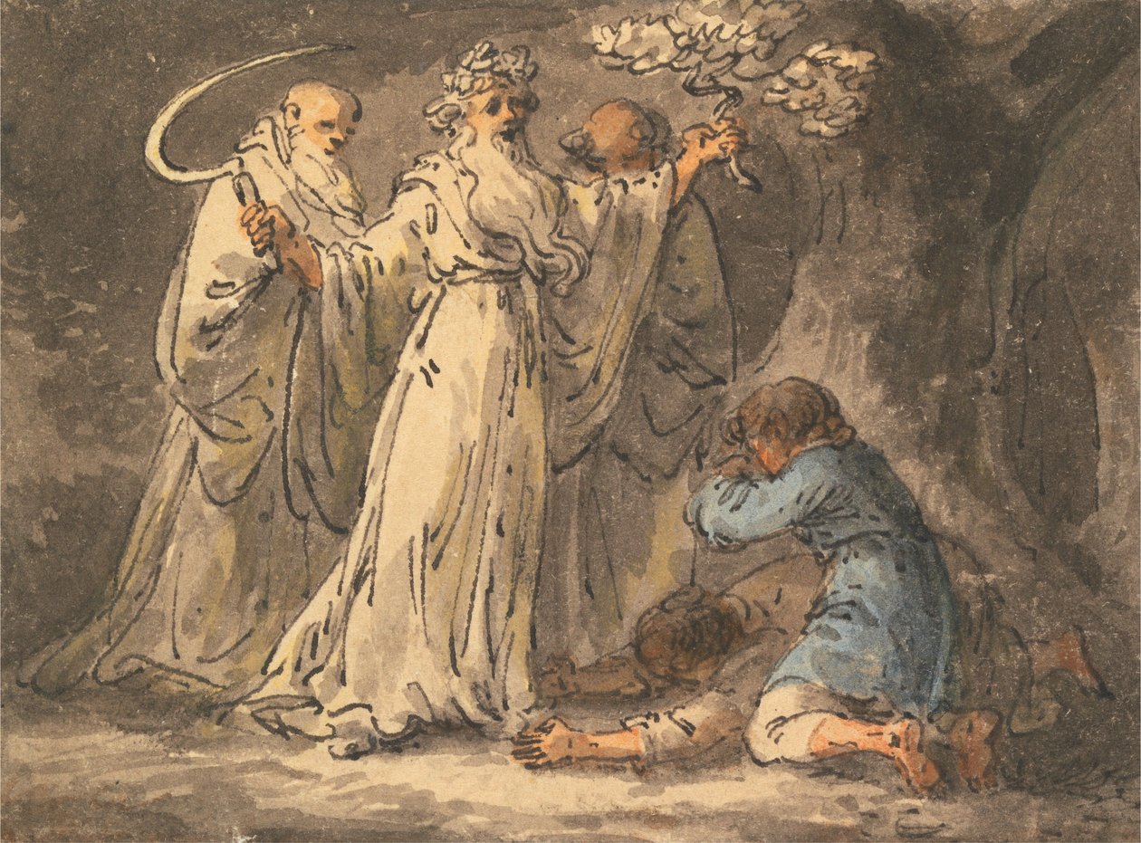 Druidit leikkaavat siitä misteliä tekijältä Julius Caesar Ibbetson