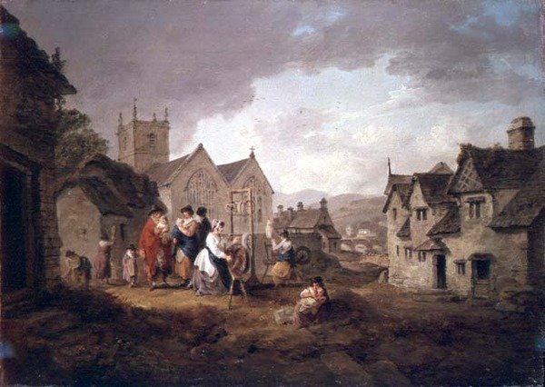 Llangollen, Wales tekijältä Julius Caesar Ibbetson