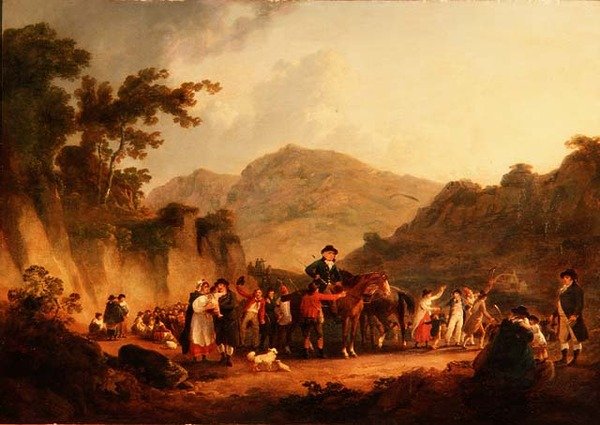 Kaivoksen avaaminen, Eskdale tekijältä Julius Caesar Ibbetson