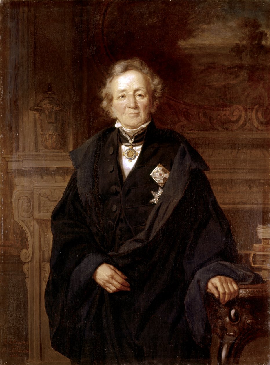 Leopold von Ranke : Muotokuva 1868 (öljy) tekijältä Julius Friedrich Anton Schrader