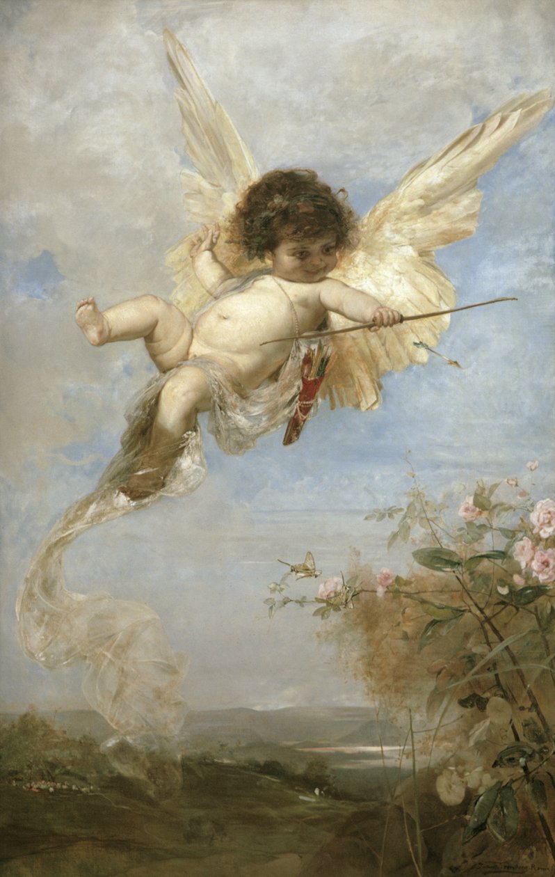 Cupido, 1878 tekijältä Julius Kronberg