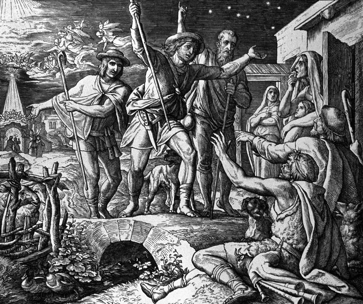 Paimenten palvonta tekijältä Julius Schnorr von Carolsfeld