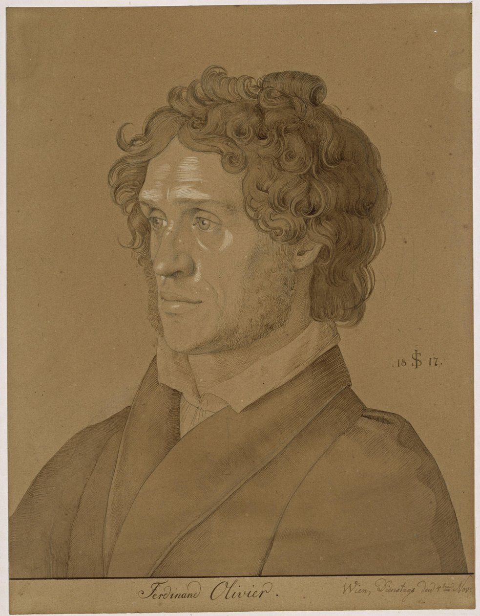 Ferdinand Olivierin muotokuva tekijältä Julius Schnorr von Carolsfeld