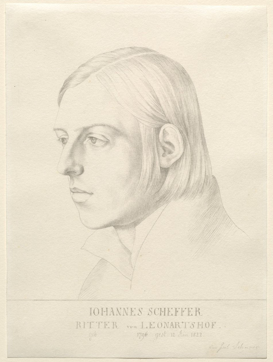Johann evankelista Scheffer von Leonhardshoff tekijältä Julius Schnorr von Carolsfeld