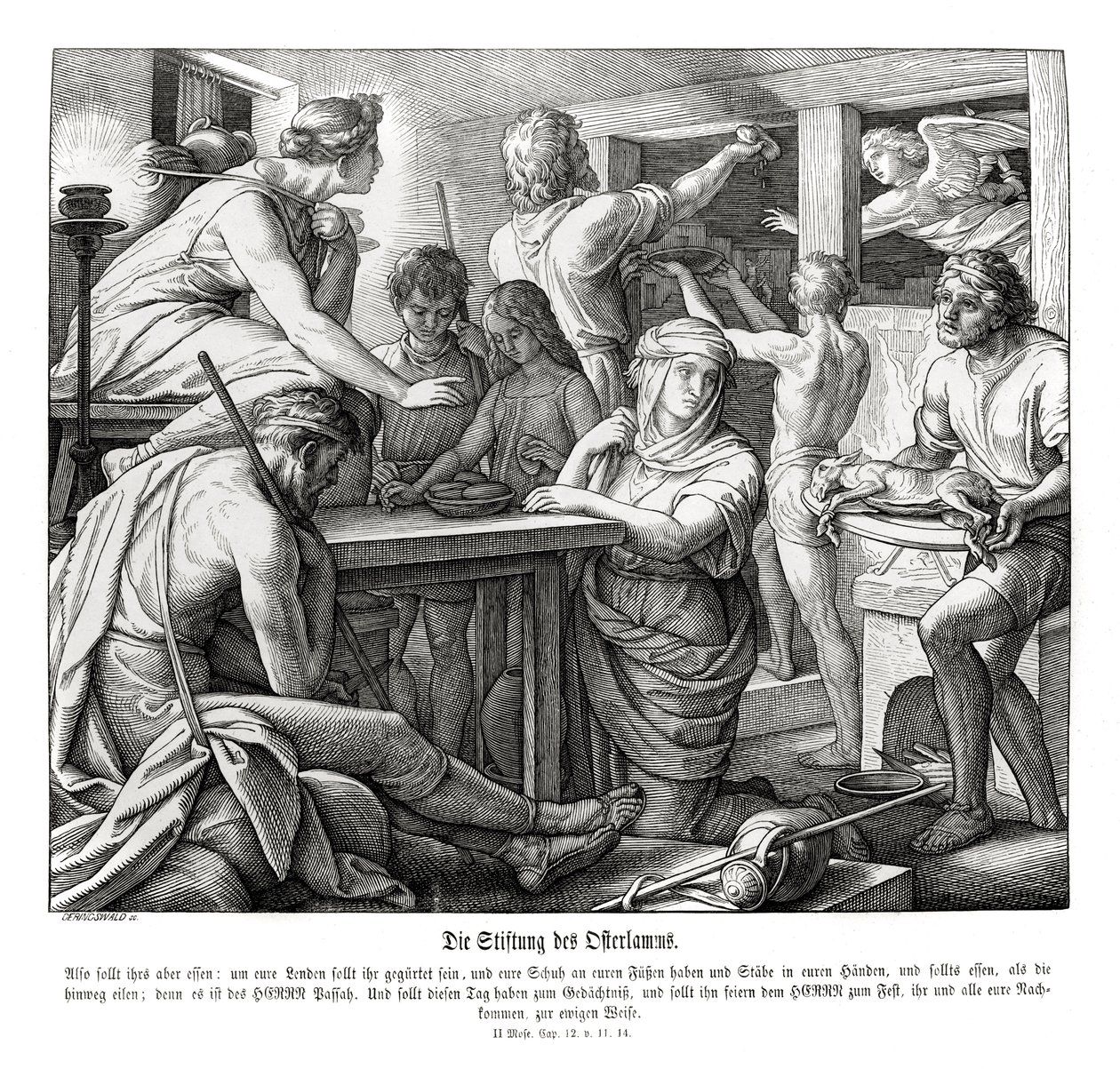 Pääsiäinen, Exodus tekijältä Julius Schnorr von Carolsfeld