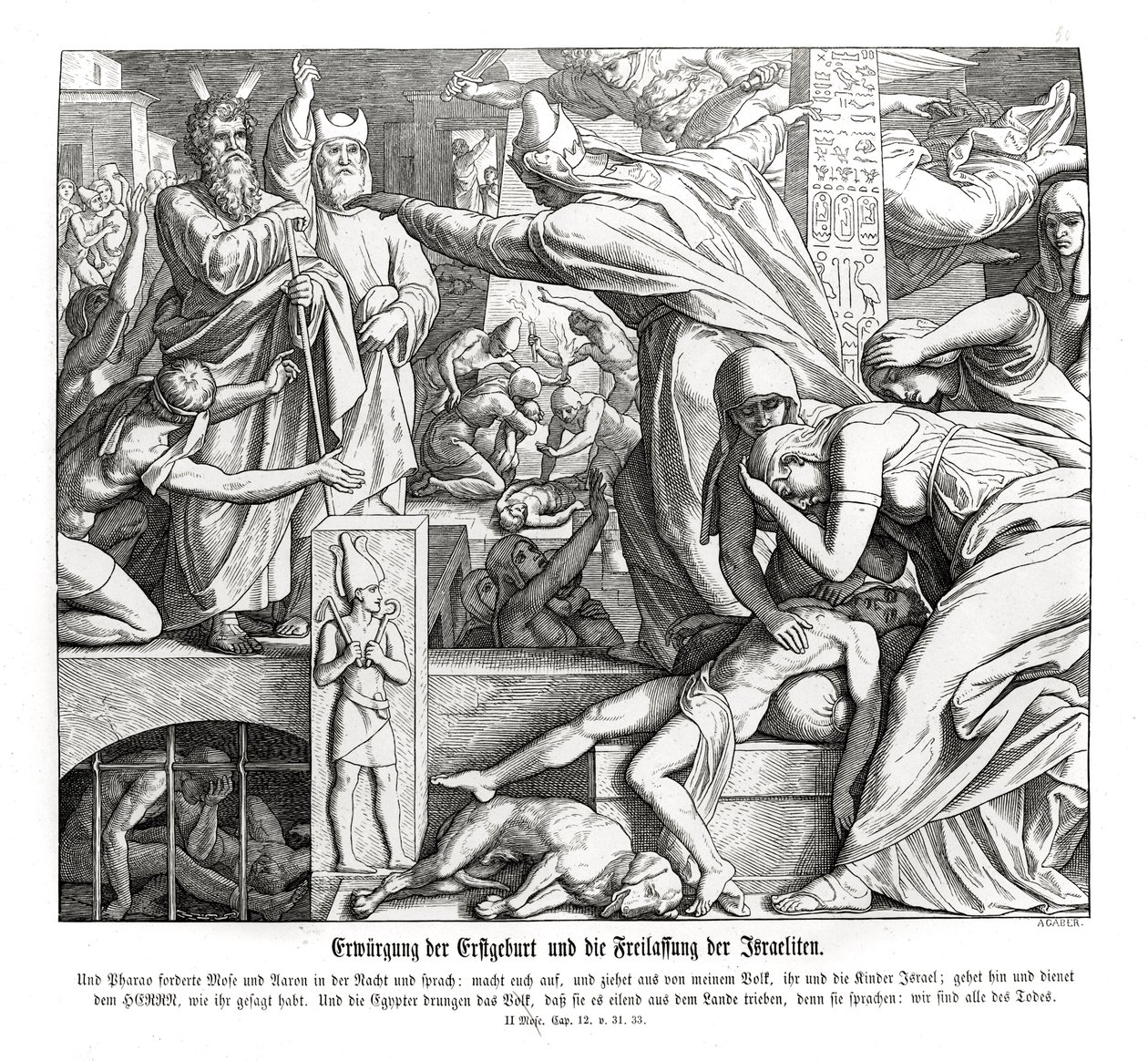 Pääsiäinen, Exodus tekijältä Julius Schnorr von Carolsfeld
