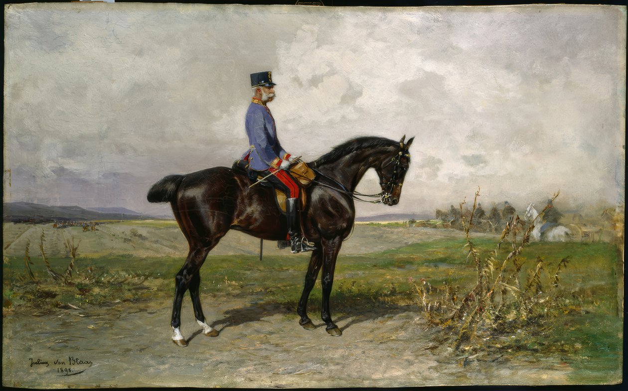 Franz Joseph, ratsumuotokuva / Blaas tekijältä Julius von Blaas