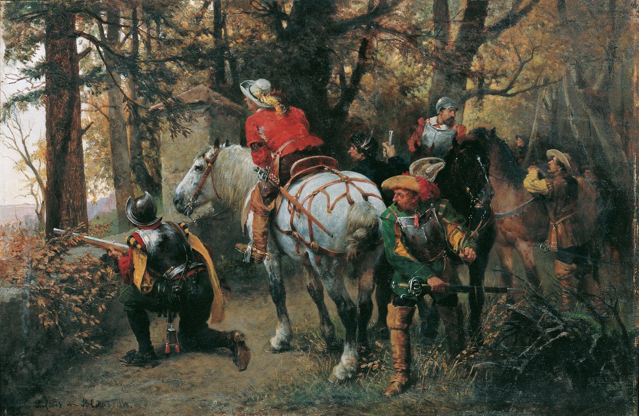 vihollisen tiedustelu tekijältä Julius von Blaas d. Ä.