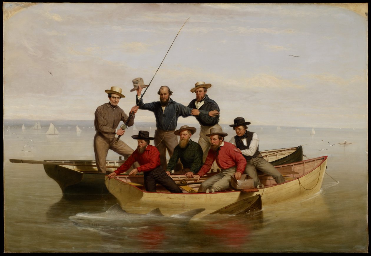 Kalastusjuhlat Long Islandilla, 1860 tekijältä Junius Brutus Stearns