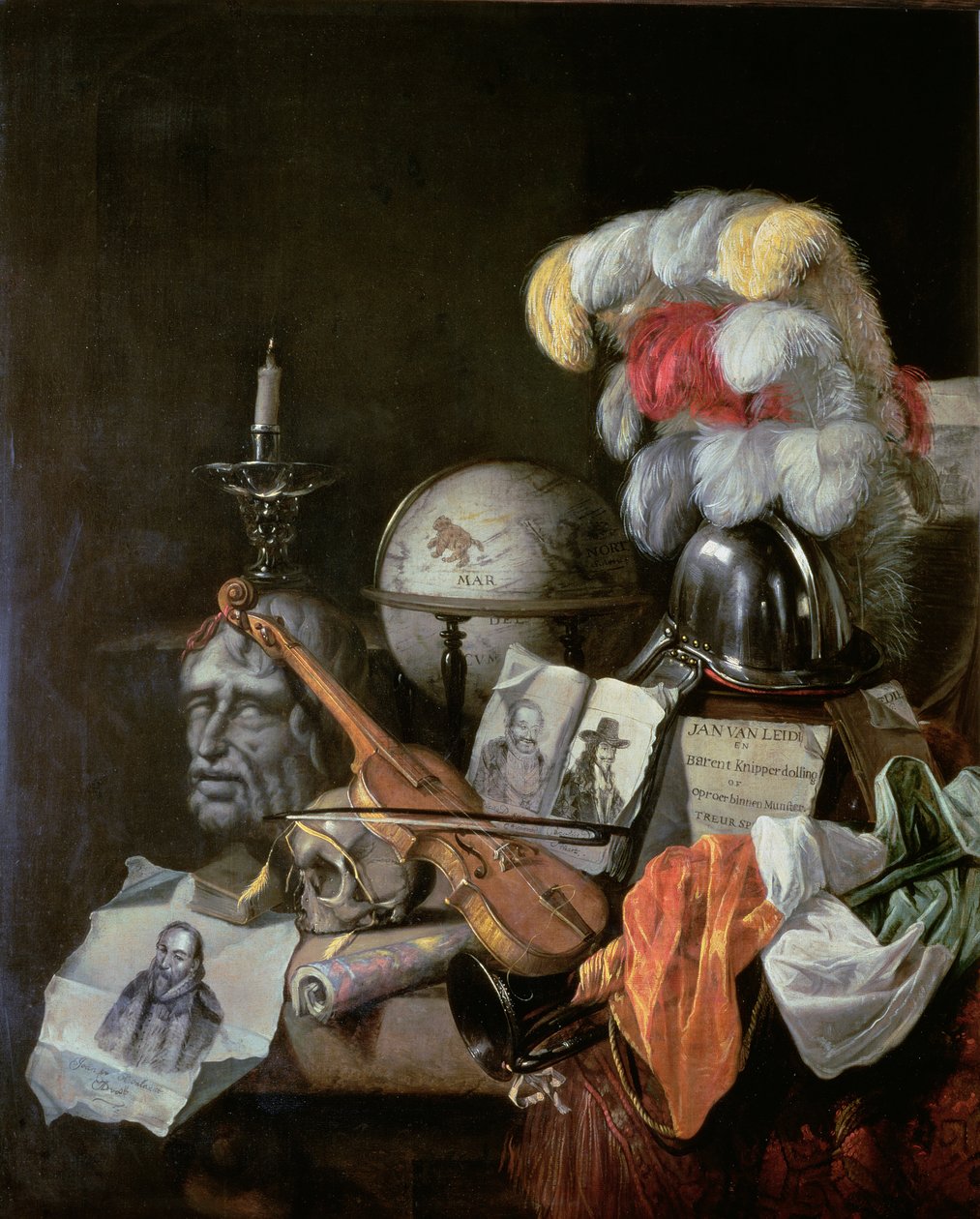 Vanitas (öljy kankaalle) tekijältä Jurian van Streeck or Streek